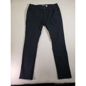 Cultura Jeans Mens 36 x 32 Black Denim Cotton Stretch Blend‎ Regular Fit Skinny